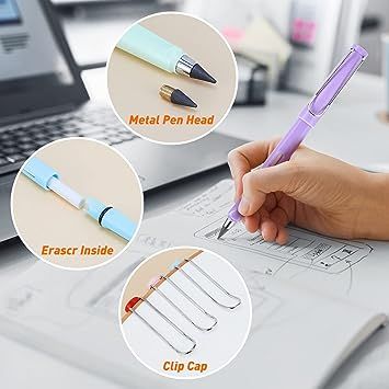 Eternal%20Portable%20Reusable%20Erasable%20Metal%20Writing%20Pens%20Infinite%20Replaceable%20Graphite%20Nib%20Triangle%20Triangular%20Golf%20Stationary%20Set%20Mechanical%20Pencil%20-%20Image%203