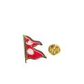 Nepal Flag Badge For Coat Shirt And Cap. 