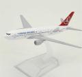 Collectible airplane model airplane 16CM metal 777 turkish toy store Fanco 【】 Aviation airplane model with wheels. 