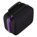 Nail polish holder carrying box essential oil perfume 10 bottles 6 colors essential oil box 30ml travel carrying pouch purple. 