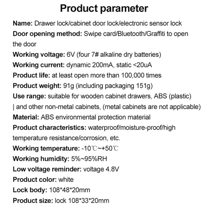 ZOROOM%202X%20Smart%20Tuya%20Drawer%20NFC%20Sensor%20Lock%20Keyless%20No%20Hole%20File%20Cabinet%20Lock%20Wardrobe%20Locks%20APP%20Bluetooth%20Switch%20-%20Image%204