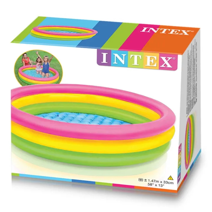 Intex - 57422 Sunset Glow Baby Pool (Multicolor) 5feet | Daraz.com.np