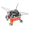 Mini Camping Stove, Folding Backpacking Camping Gas Stove Burner Lightweight Cooking Stove for Outdoor Camping Hiking Backpacking Road Trip with 1 pc Gas Fuel tank. 