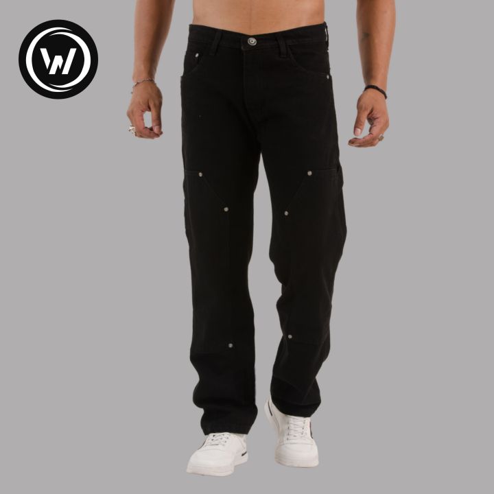 Wraon%20Black%20Solid%20Premium%20Carpenter%20Jeans%20Pant%20For%20Men%20-%20Fashion%20%7C%20Jeans%20%7C%20Pants%20For%20Men%20%7C%20Men'S%20Wear%20-%20Image%203