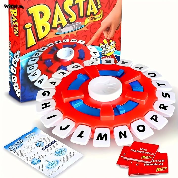 Wenefang Sutuiying THINK WORDS and BASTA Game German Board Game Learning Game High New style Quality Choose a Category Race Against The Timer to be Last Player