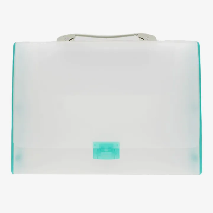 Silver File Box Silver Color Comix A4 Clear File Box With Handle | Daraz.com.np