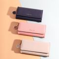 Labella New Ladies Wallet Korean Solid Color Trifold Wallet Simple Large Capacity Ladies Clutch Bag Wholesale. 