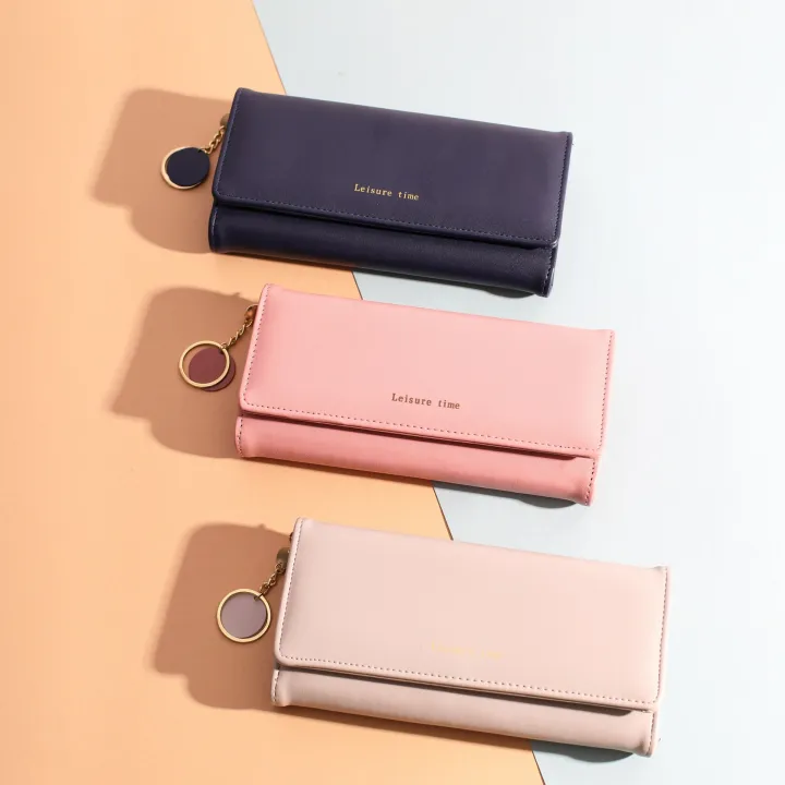 Labella%20New%20Ladies%20Wallet%20Korean%20Solid%20Color%20Trifold%20Wallet%20Simple%20Large%20Capacity%20Ladies%20Clutch%20Bag%20Wholesale%20-%20Image%203