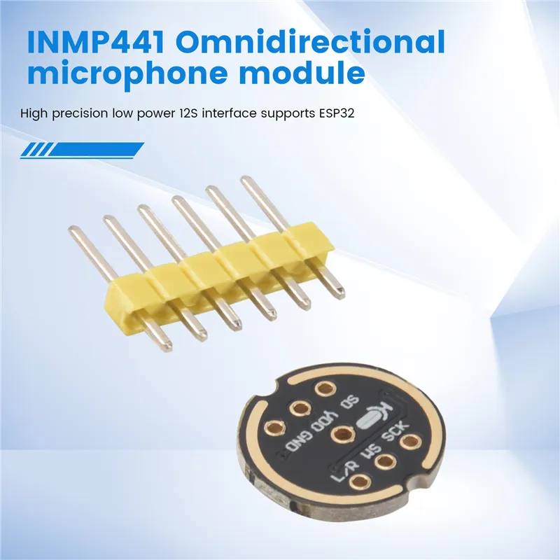 2 Microfoni INMP441 Omnidirezionali - Modulo MEMS I2S Per ESP32, Alta Precisione E Basso Consumo - Foto 5