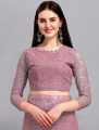 Self Design Bollywood Net Saree For Women. 