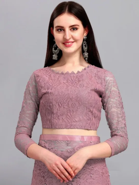Self%20Design%20Bollywood%20Net%20Saree%20For%20Women%20-%20Image%204