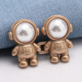 2Pcs Astronaut Shaped Tighten Waistband Adjustable Jean Button Waist Clip Buckle Pants Buckle Extender Jeans Button Attacher Pin Maoxiu. 