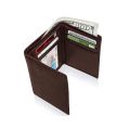 New Elegant Leather Slim Bifold Wallet for Men - Classic Plain Design with Card Holder and  Pocket. 