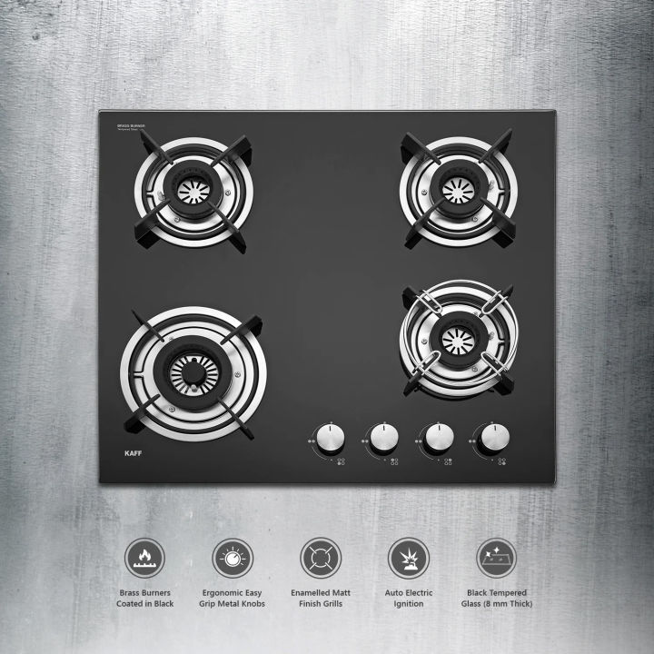 KAFF%204%20Burner%20Built-In-Hobs%20%7C%20HBR%20Series%20604A%20%20%20%7C%2060cm%20%7C%20Auto%20Electric%20Ignition%20%7C%20Black%20Tempered%20Glass%20(8%20mm%20Thick)%20-%20Image%204