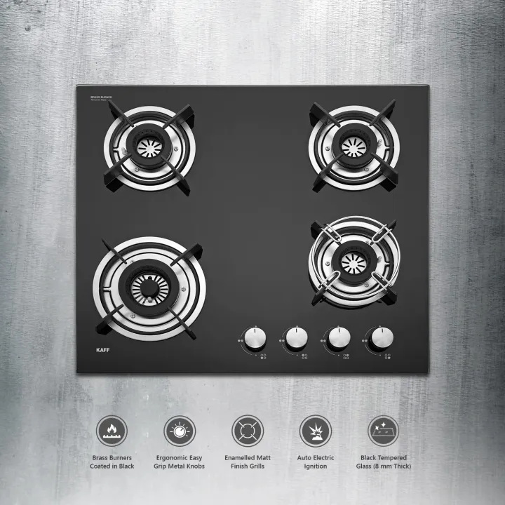 KAFF%204%20Burner%20Built-In-Hobs%20%7C%20HBR%20Series%20604A%20%20%20%7C%2060cm%20%7C%20Auto%20Electric%20Ignition%20%7C%20Black%20Tempered%20Glass%20(8%20mm%20Thick)%20-%20Image%204