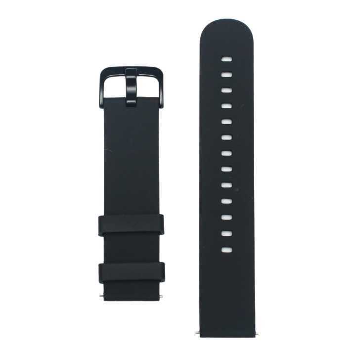 Black Round 22mm Silicone Strap For Amazfit GTR Pro Limited