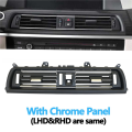 FORIDE 2X Plated Black Dashboard Central Air Conditioner Vent Grille Complete Assembly for 5 Series F10 F11 F18 64229209136. 
