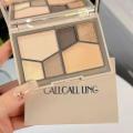 Callcallling Six Color Eyeshadow Palette Small Smoked Matte Shimmer Thin and Glittering Blush Repair Highlight Makeup Palette. 