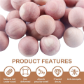 72Pcs Natural Balls Aromatic Red Wooden Balls for Clothes Storage Drawer Wardrobe Freshener Accessories. 