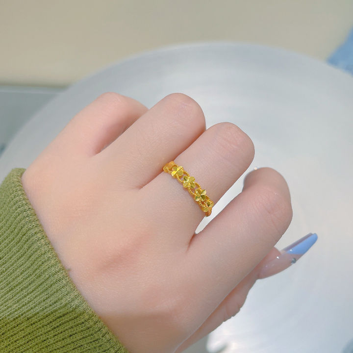 Sale%E3%80%91Four-leaf%20clover%20ring%202023%20new%20fashion%20plated%20plain%20ring%20ring%20for%20girlfriend%20gift%20-%20Image%202