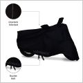 Black Dust Proof Water Resistant Double Mirror Pocket Bike Body Cover For Bike And Scooter - Bike Covers |. 