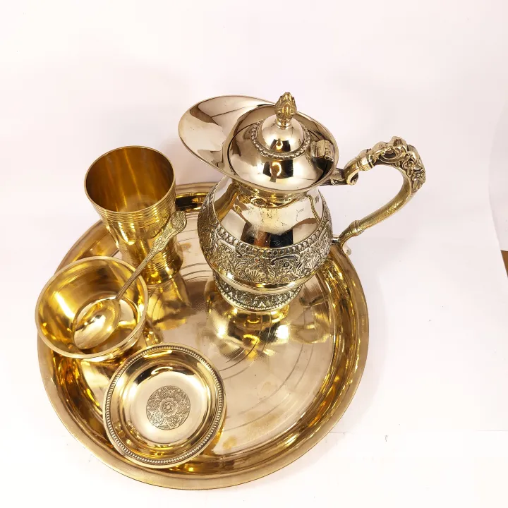 Bronze%20Plate%20Set%2030cm%20Chares%20Thaal%20Set%20Kansha%20Thali%20Sett%20kasa%20Thal%20set%20Thakali%20Khana%20Set%20-%20Image%203