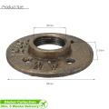1'' Bronze Malleable Threaded Floor Flange Steel Iron Pipe Fitting Wall Mounted. 