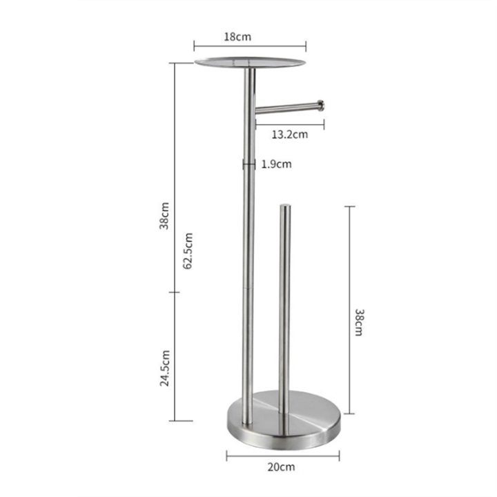 Freestanding%20Toilet%20Roll%20Holders%20Stainless%20Steel%20Anti-Rust%20Standing%20Toilet%20Paper%20Stand%20with%20Heavy,%20Easy%20to%20Use%20Brushed%20Silver%20-%20Image%203