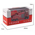 Realistic 1:32 Scale Fire Truck Model With Sound Light Pull-Back Function Water Spray Fire Rescue Toy Interactive Toy Engineering Vehicle Children Gifts. 