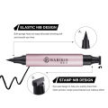 Linman Yuanyan 2 Pens Winged Eyeliner Stamp Black Brown Liquid Eyeliner PFifty percent discount en Triangle Seal 2-in-1 Waterproof Makeup Kit With Eye Liner Pencil. 