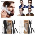Sutuiying Professional Mustache Trimming Set Adjustable Facial Hair Template 2025 Practical Men Shaving Tool Sets Non-slip Barber Tool. 