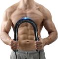 Power Twister Bar, Upper Body Strength Training Bar, Shoulder Builder Spring Exercise Bar, Chest, Forearm, Bicep Strengthening Workout & Toning Muscles 30kg. 