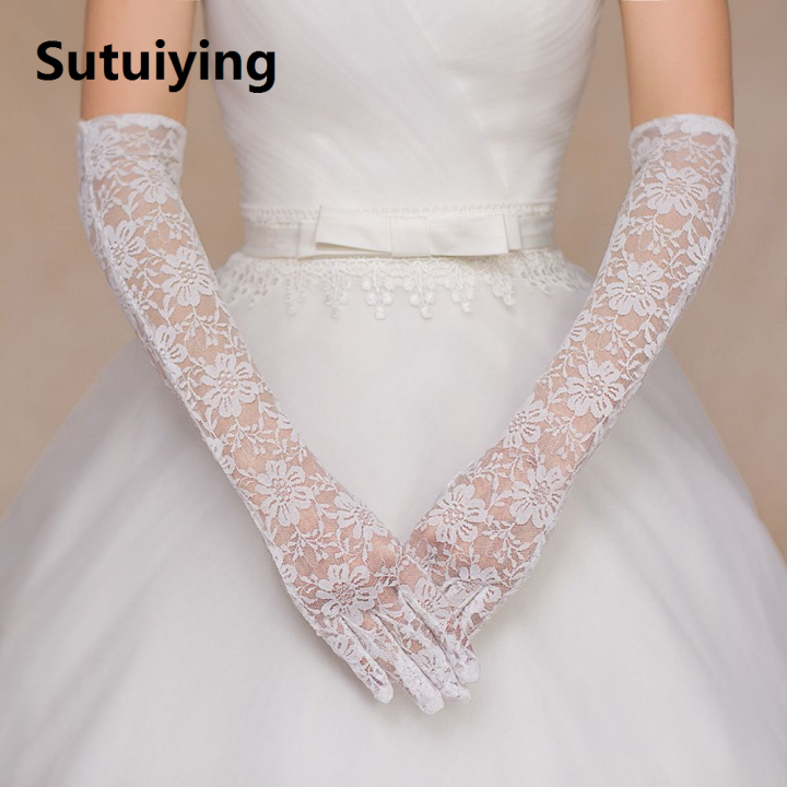Sutuiying%20Summer%20Sunscreen%20Anti%20UV%20Flower%20Fashion%20Party%20Lace%20Gloves%20Long%20Mittens%20Women's%20Gloves%20Arm%20Warmers%20-%20Image%202