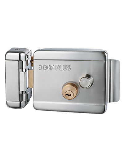 CP PLUS Electric Rim Door Lock with- Silver