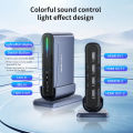 Acasis Detachable vertical dual-channel pickup 4K60HZ external capture card HDMI, dual-channel 4K60HZ capture display USB3.0 game recording, host recording and various live broadcasts Built-in cooling fan VC-018MAX. 
