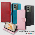 Business Leather Case for VIVO V30 V29 Lite V29E V27E V25E V23E V21E V27 V25 V23 V21 Pro Magnet Buckle Wallet Case Flip Cover. 
