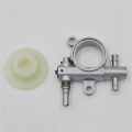 4Set 2500/3800 Chainsaw Spare Parts Chainsaw Oil Pump with Worm Drive Gear Fit for Chain Saw 25CC/38CC. 