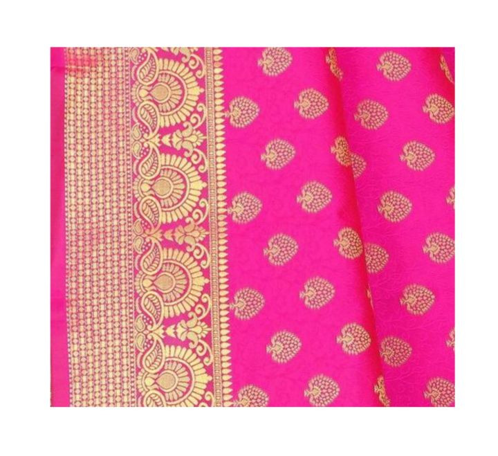 Fancy%20Jacquard%20Silk%20Saree%20Embossed%20Design%20With%20Matching%20Blouse%20-%20Image%204
