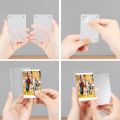 5pcs Gift Acrylic Fridge Magnetic Photo Frame Transparent Double Sided Card Display Frame Reusable Wide Use Refrigerator Magnet Picture Frame for Instant Photo. 