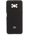 Back Cover Case For Poco X3 / X3 Pro (Silicone, Camera Protection, Soft, Black). 