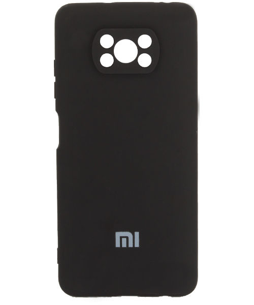 Back Cover Case For Poco X3 / X3 Pro (Silicone, Camera Protection, Soft, Black)