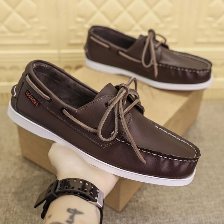 Brown Docksides Loafer Shoes For Men (1123)