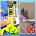 Adjustable Invisible Zipper Presser Foot Unilateral Zipper Feet for Single Needle Lockstitch Industrial Sewing Machine. 