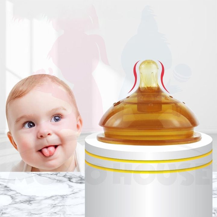 Baby Inverted Wide Mouth Milk Bottle Silicone Silicone Soft Nipple Safety Liquid ...