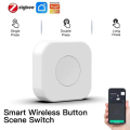 Tuya Zigbee Button Smart Scene Switch ZigBee Devices Button Automation Work with Smart Life. 