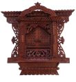 Wooden Traditional Handcrafted Ankhi jhyal 17 inch by 16 inch / Wall Decor / Wall Hanging / Table Decor. 