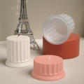 Handmade Candle Molds Reusable Stripe Pattern  Shape Silicone Molds Aromatherapy Scented Candle Pillar Candle Molds for Home Decor Craft Gifts Aromatherapy Enthusiasts DIY Hobbyists Ornament Making. 