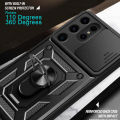 Lereach For Samsung Galaxy S24 Ultra Mobile Phone Case Camera Bracket Shockproof Back Cover. 