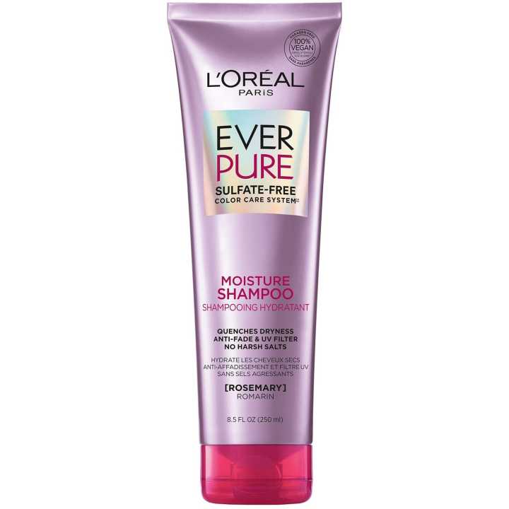 Loreal Paris EverPure Moisture Sulfate Free Shampoo for Color-Treated Hair, Volume + Shine for Fine, Flat Hair, 8.5 fluid Ounce
