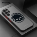 Wenefang Cool Harley Davidson For Samsung Galaxy S24 S23 S22 S21 S20 FE Ultra Plus S10 Lite 5G Frosted Translucent phone case. 